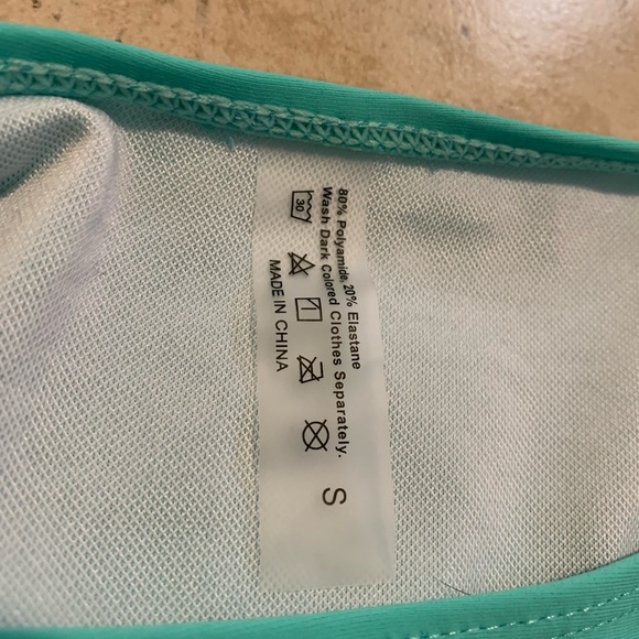 💙 Turquoise Padded Push-Up Bikini Swimsuit Set (S/M) - Picture 2 of 6